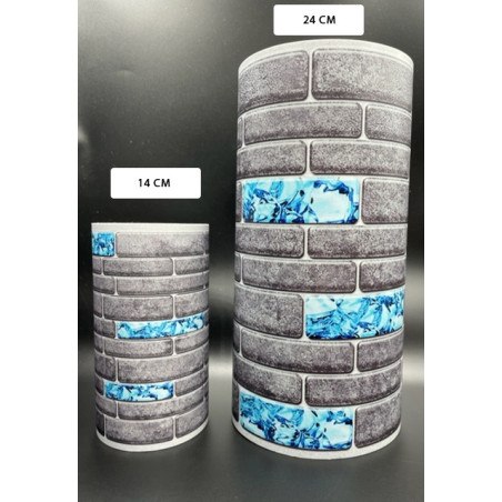 Friso greyline azur adhesivo  - Friso para piscina