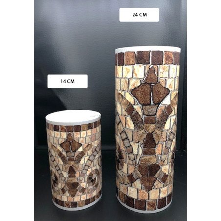 Frise adhésive en pierre beige pour piscine - 14 ou 24 cm sur 5m