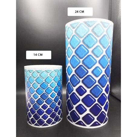 Friso Cristal azul adhesivo  - Friso para piscina