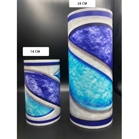 Frises pour piscine - Frise autocollante Celeste ligne d'eau piscine