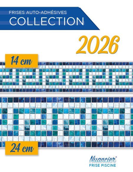 Adhesive Pool Border Poseidon  - swimming pool frieze