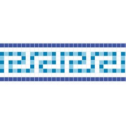 Adhesive Pool Border Blue Odyssey