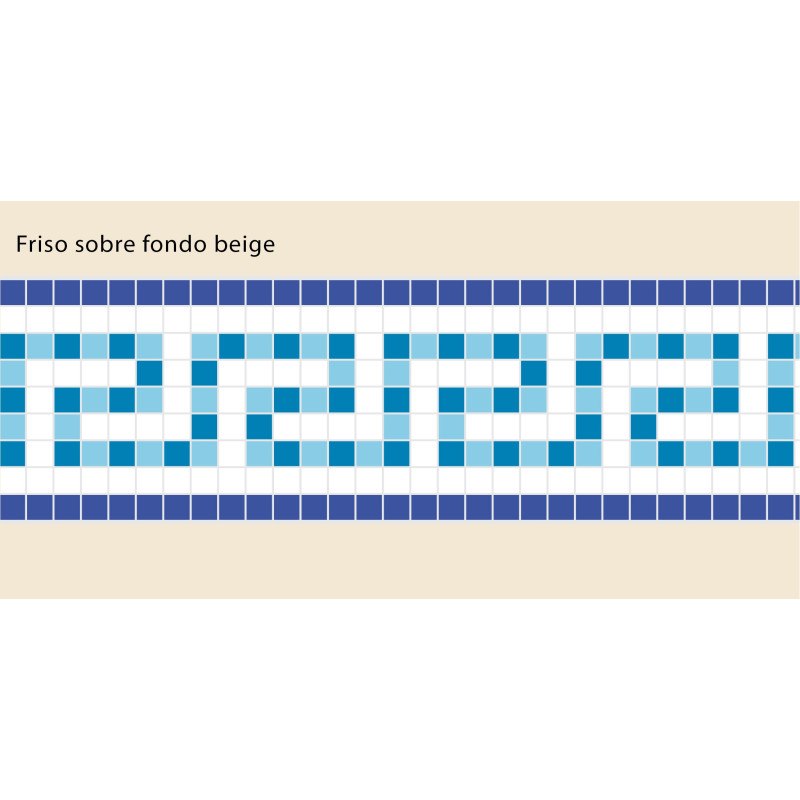 Adhesive Pool Border Blue Odyssey