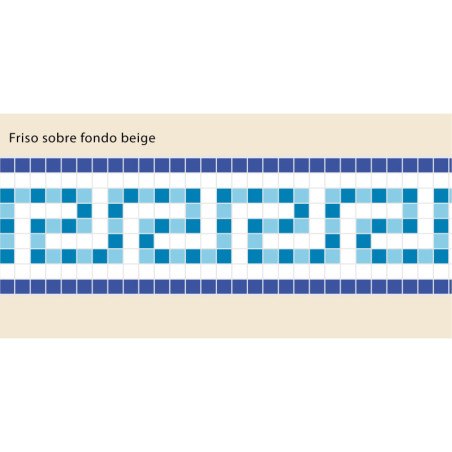 Adhesive Pool Border Blue Odyssey