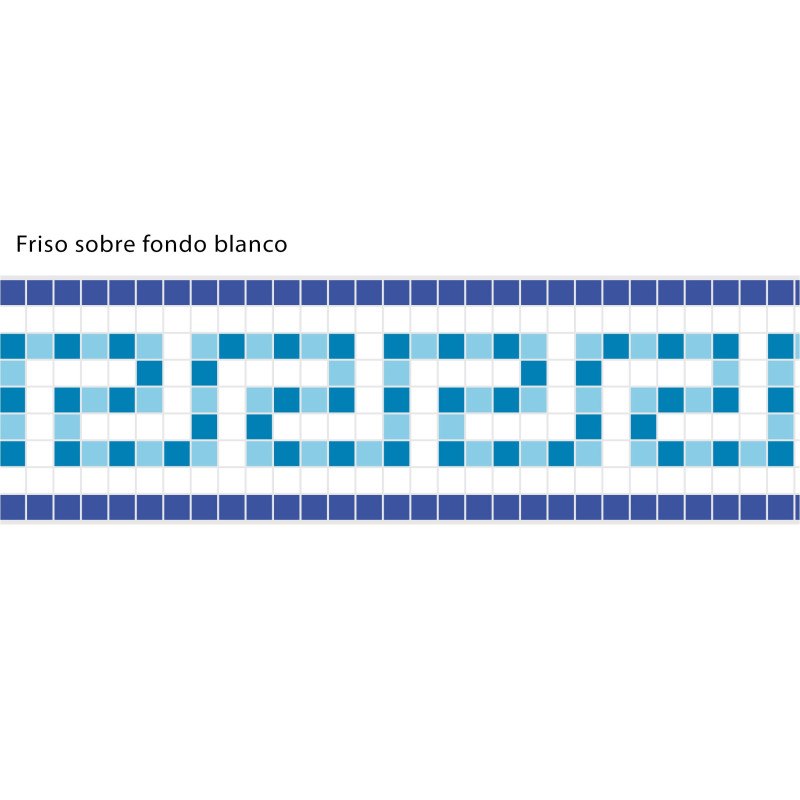 Adhesive Pool Border Blue Odyssey