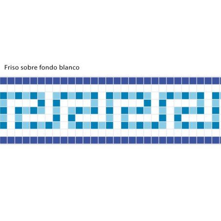 Adhesive Pool Border Blue Odyssey