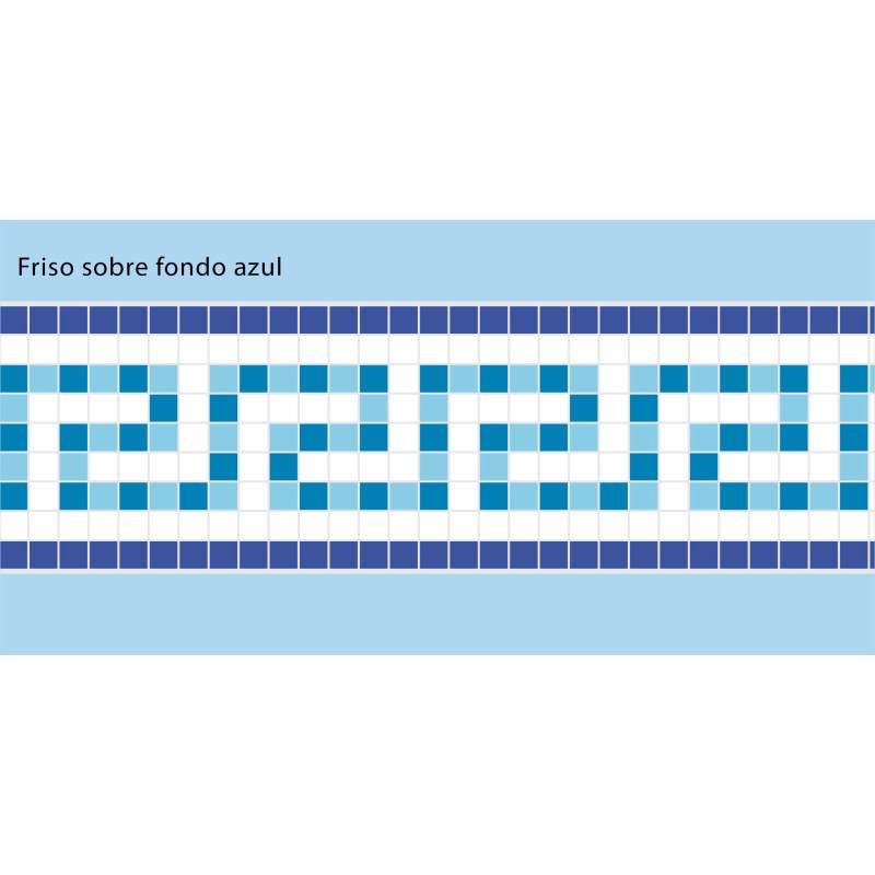 Adhesive Pool Border Blue Odyssey