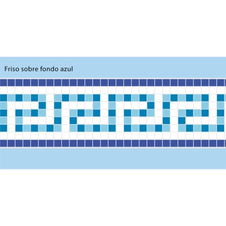 Adhesive Pool Border Blue Odyssey