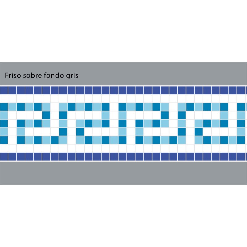 Adhesive Pool Border Blue Odyssey