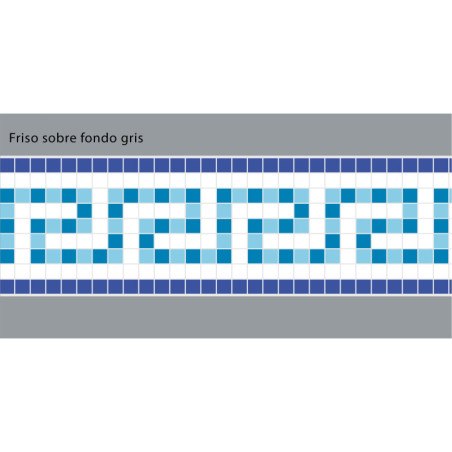 Adhesive Pool Border Blue Odyssey