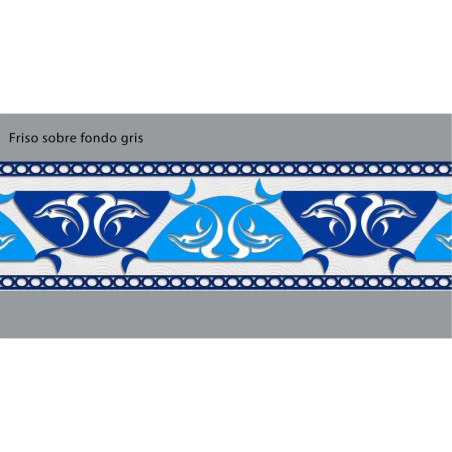 Adhesive Pool Border Dolphin