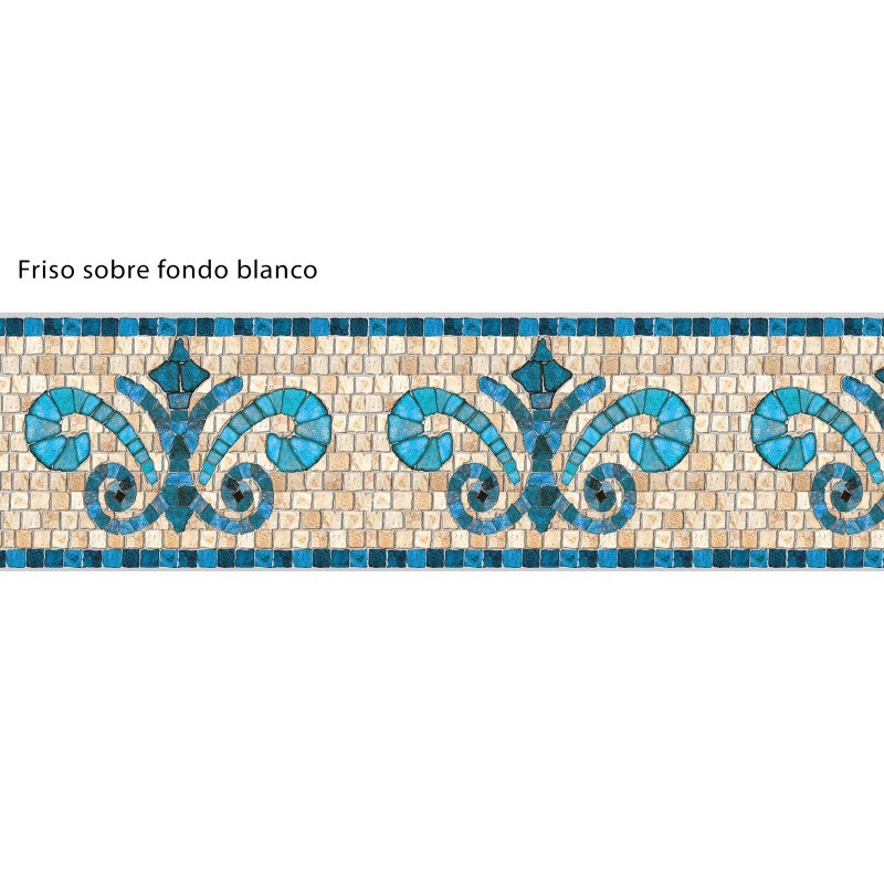 Adhesive Pool Border Stone Blue