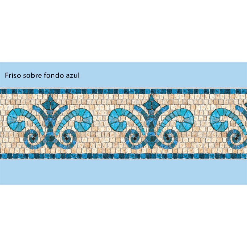 Adhesive Pool Border Stone Blue