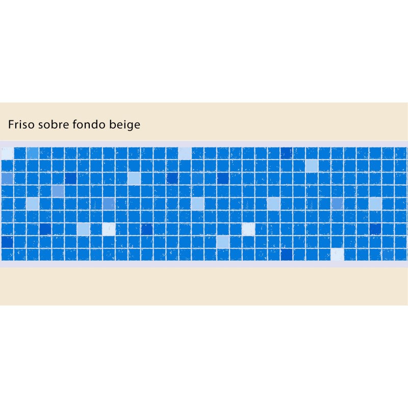 Adhesive Pool Border Blue Mosaïque