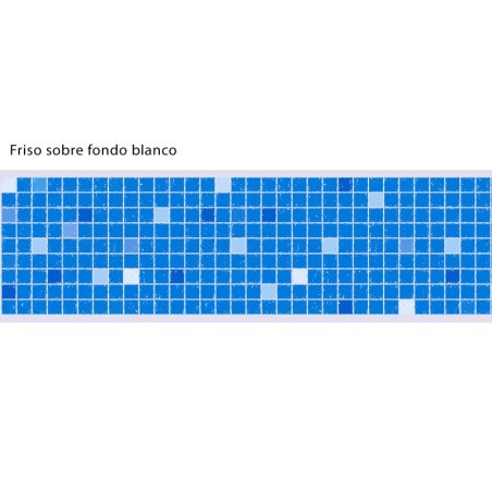 Adhesive Pool Border Blue Mosaïque
