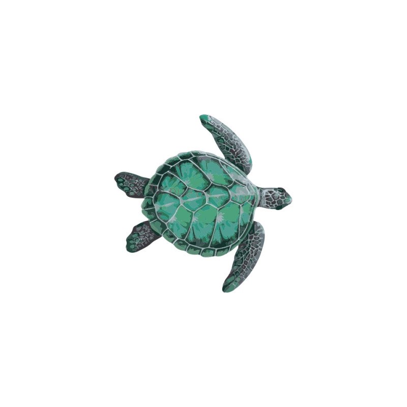 Green turtle  - swimming pool decoration
