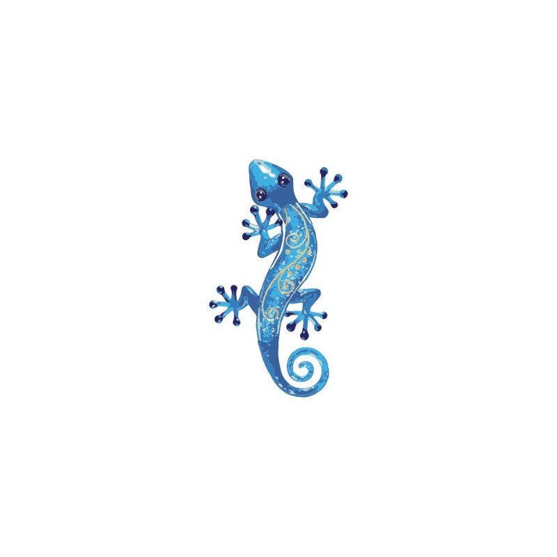 Blue salamander  - swimming pool decoration