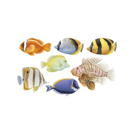 Lote de 7 peces  -  Decoración para piscina