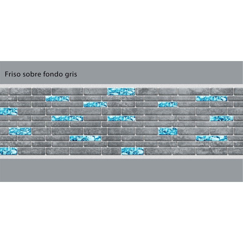 Fregio Blu greyline adesivo - Fregio per piscine
